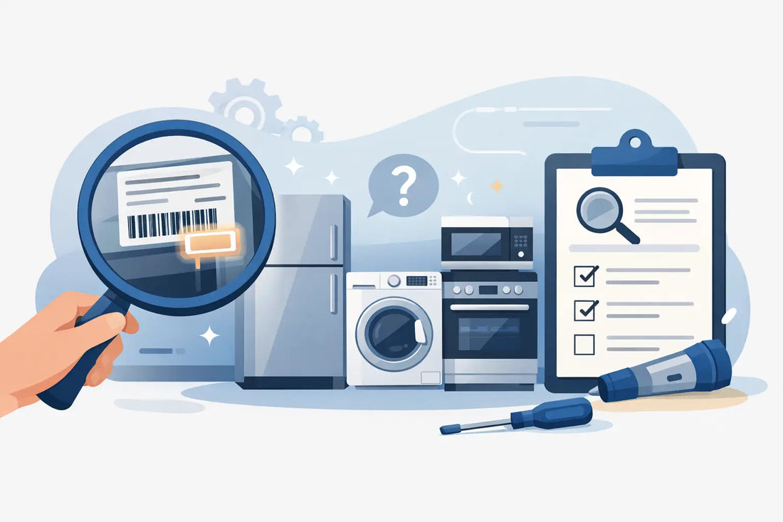How to Find an Appliance Model Number Fast