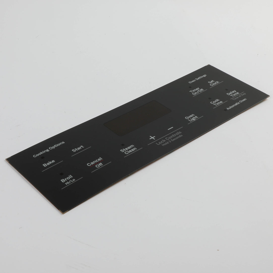 GE WB07X25217 Oven Control Overlay Black