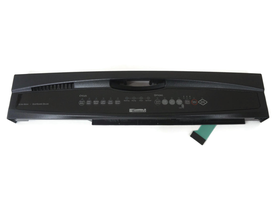 Kenmore WPW10243209 Dishwasher Control Panel Black