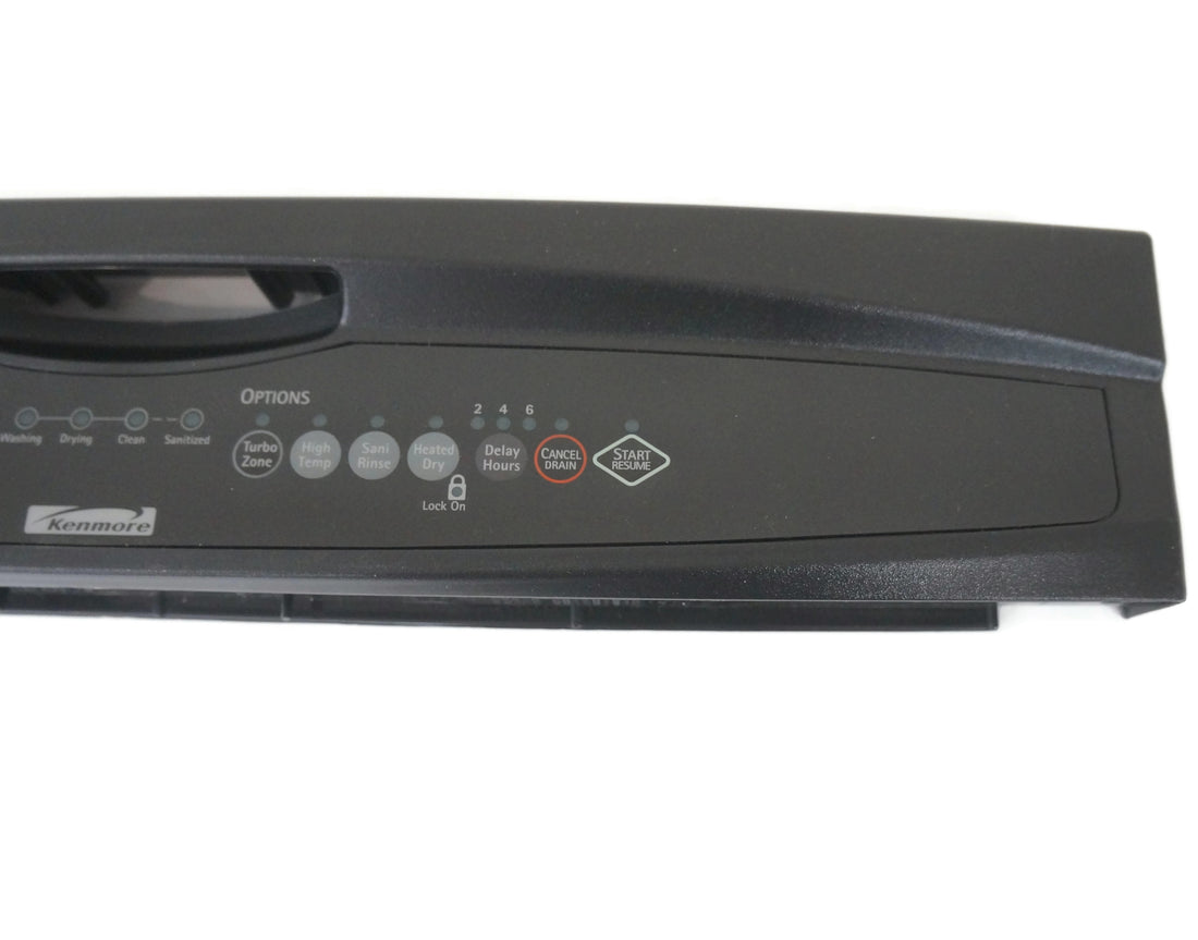 Kenmore WPW10243209 Dishwasher Control Panel Black