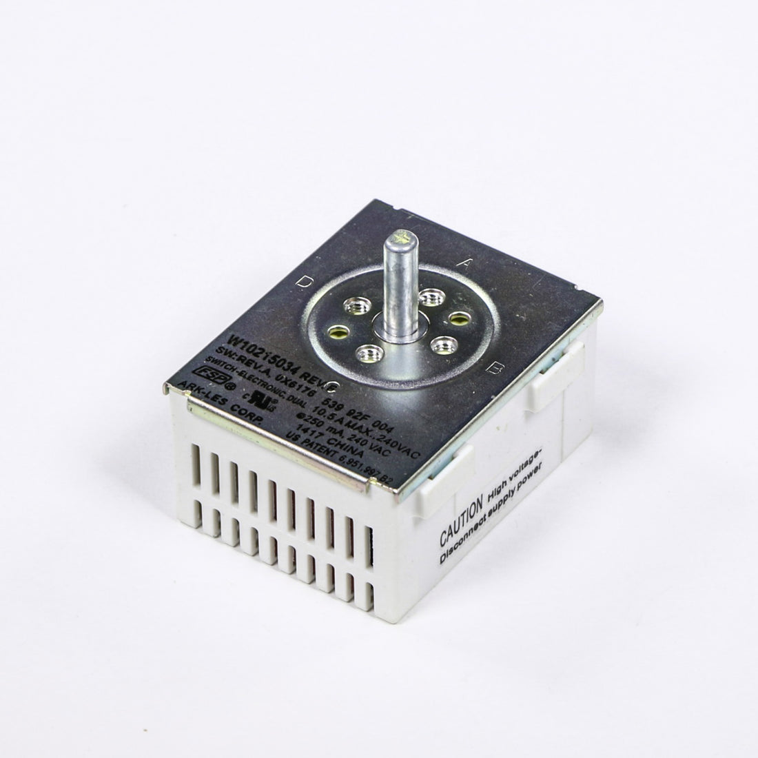 Whirlpool WPW10215034 Range Burner Infinite Switch