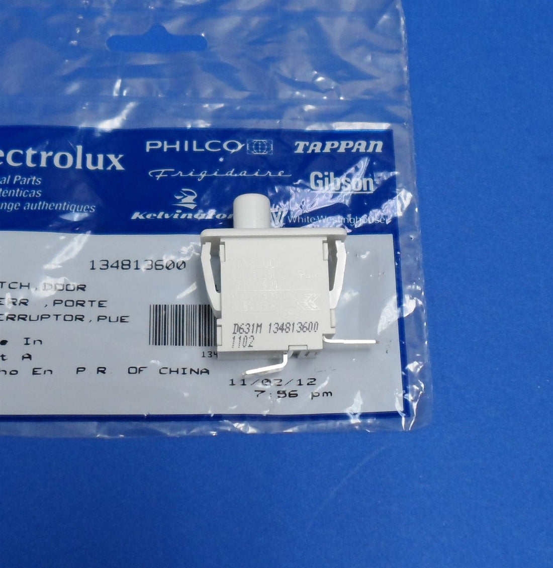 Frigidaire Dryer Door Switch 134813600