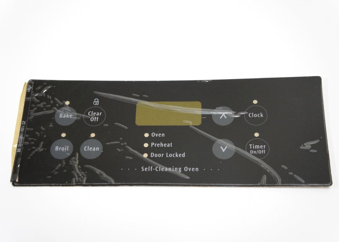 Frigidaire 316220801 Oven Control Overlay