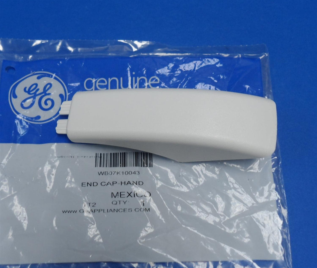 GE WB07K10043 Oven Door Handle End Cap White Virginia Service Supply ge-wb07k10043-oven-door-handle-end-cap-white-virginia-service-supply