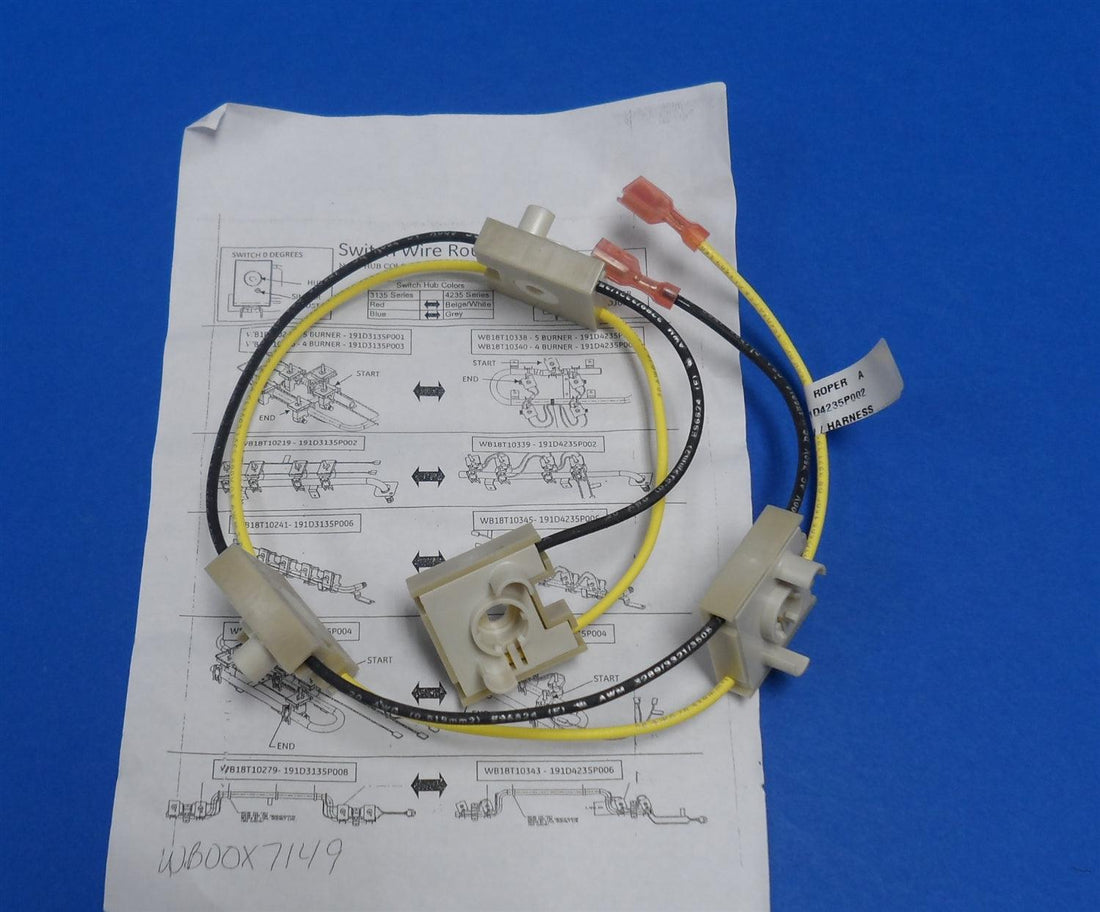 GE WB18T10339 Cooktop Switch Harness
