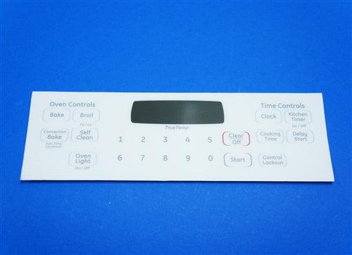 GE WB27K10408 Oven Control Overlay T011