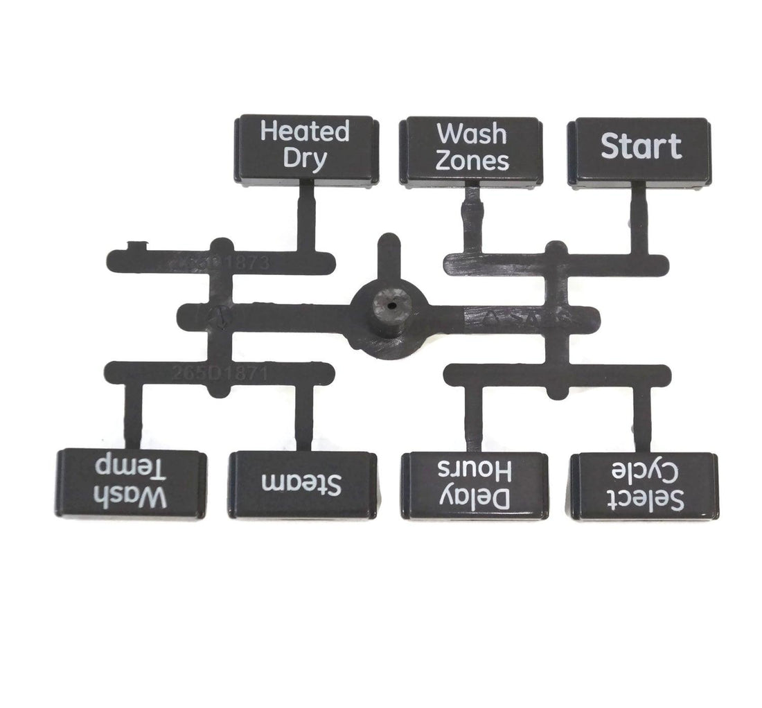 GE WD34X11850 Dishwasher Button and Graphics Assembly