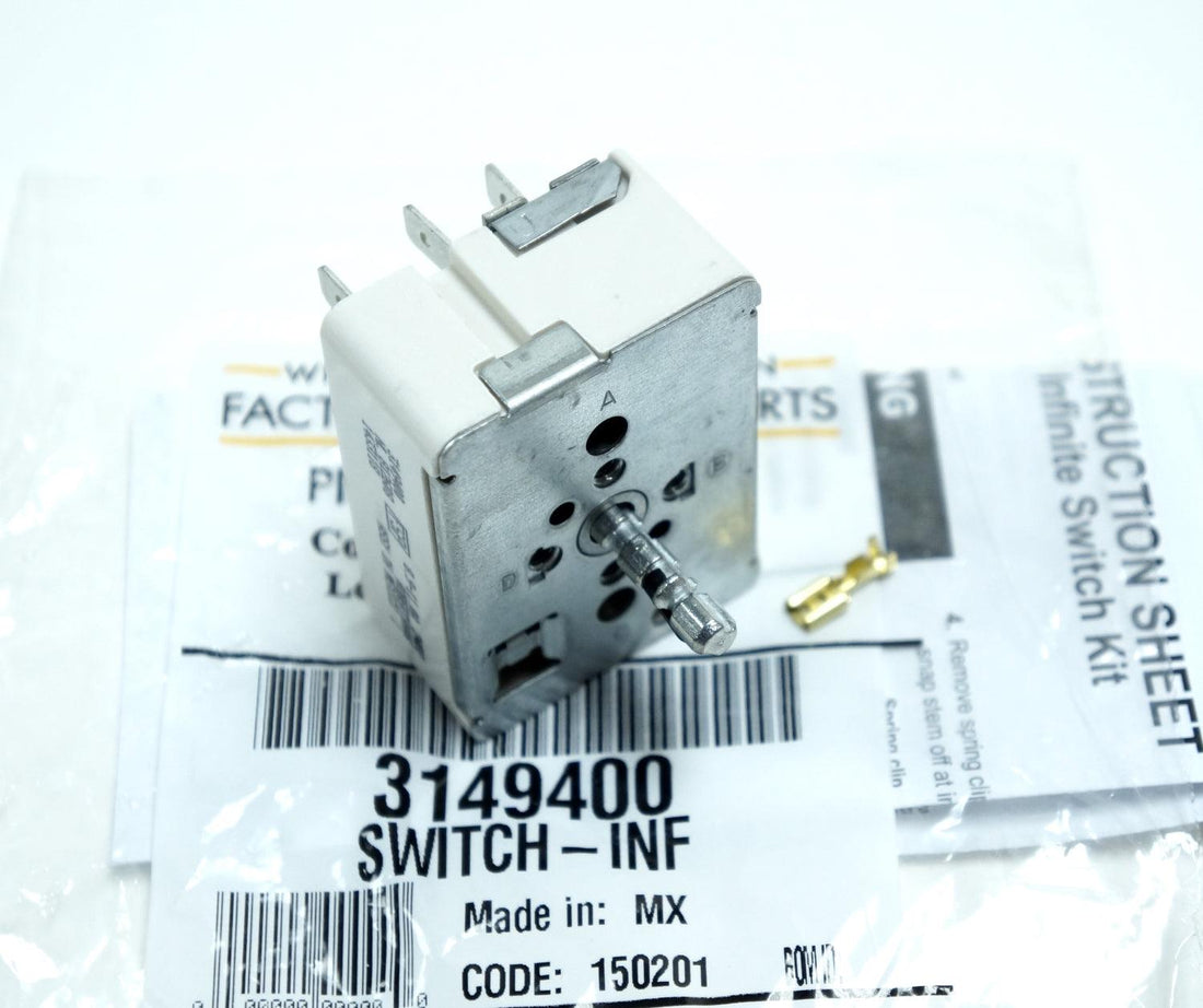 Whirlpool Kenmore Range Infinite Switch WP3149400