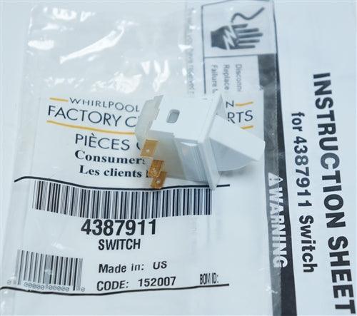 Whirlpool Kenmore Refrigerator Light Switch WP4387911