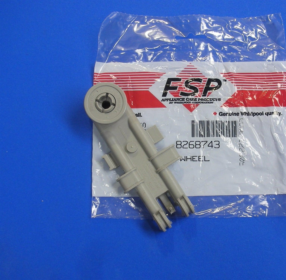 Whirlpool Dishwasher Upper Dishrack Wheel Mount WP8268743
