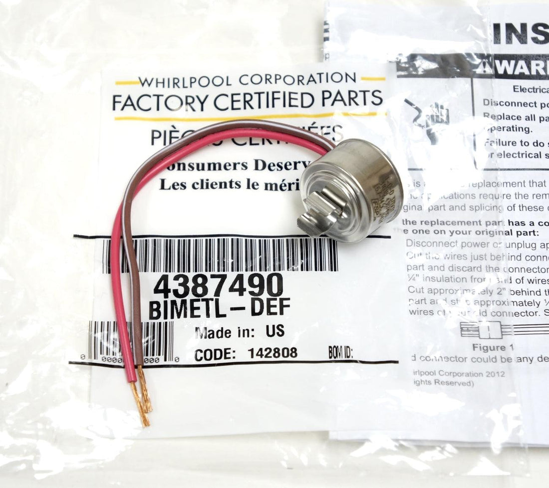 Whirlpool WP4387490 Defrost Thermostat