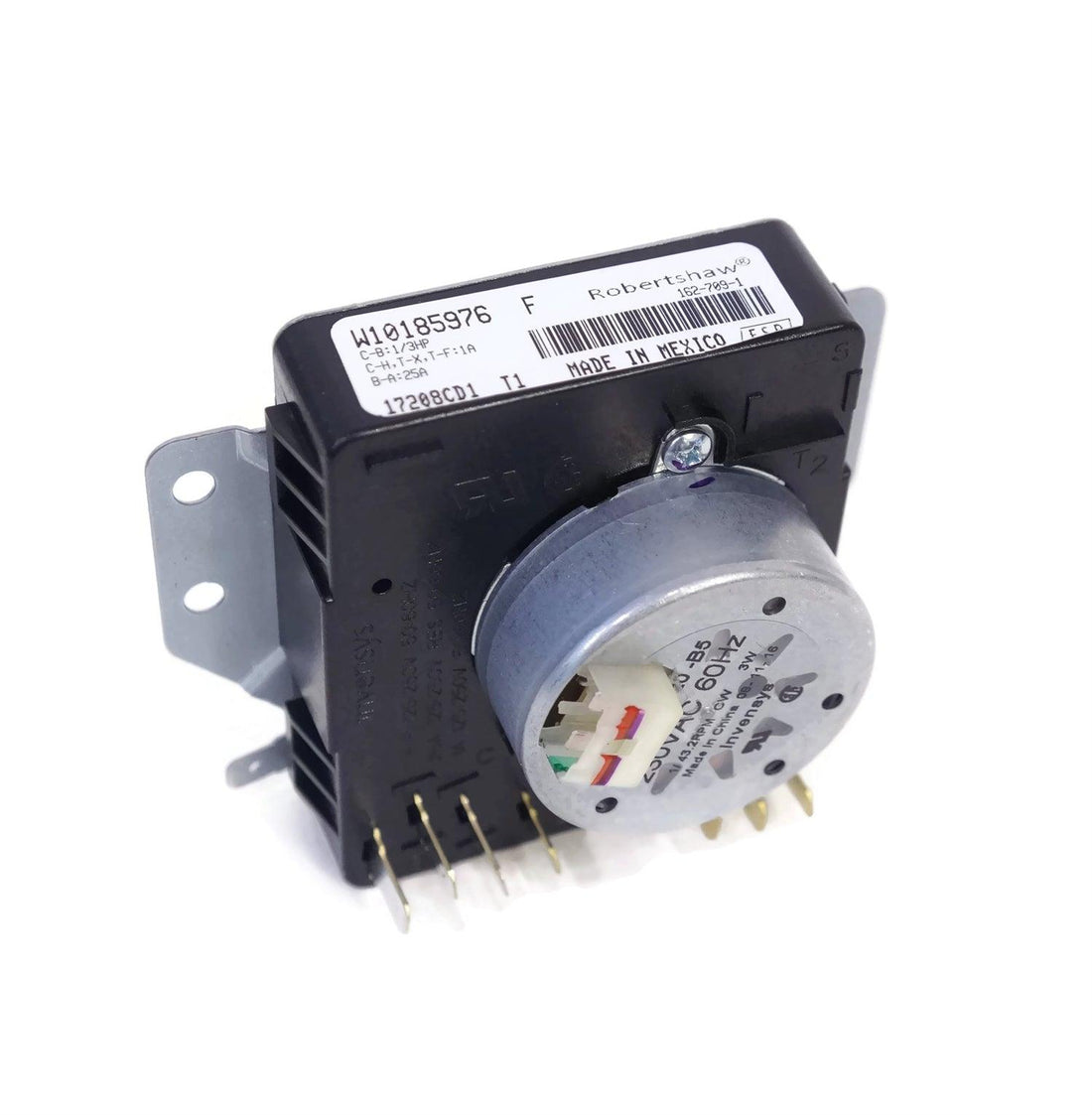 Whirlpool WPW10185976 Dryer Timer Rear View